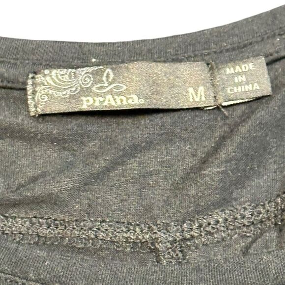 PRANA Women’s Black Foundation Scoop Neck Pocket Tank Top Size Medium - Picture 5 of 7